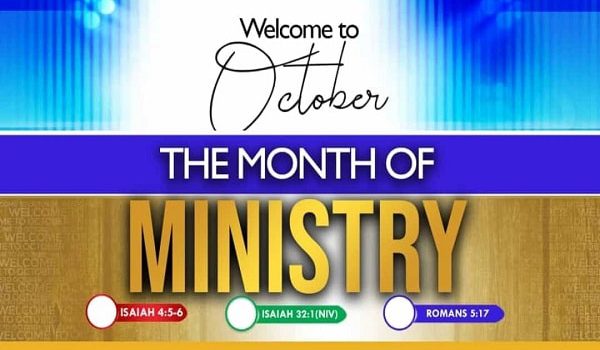 Month Of Ministry October